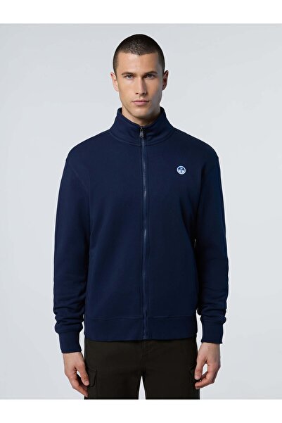 North Sails Regular Fit Tam Fermuarlı Pamuk Erkek Sweatshirt