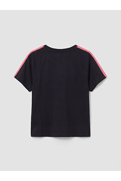 LC Waikiki Crew Neck Printed Girl's T-Shirt