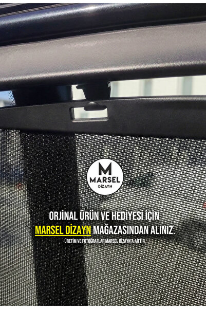 MarselDizayn Renault Latitude / Megane 3 Arka Perde Klipsi - SİYAH - 2 Adet