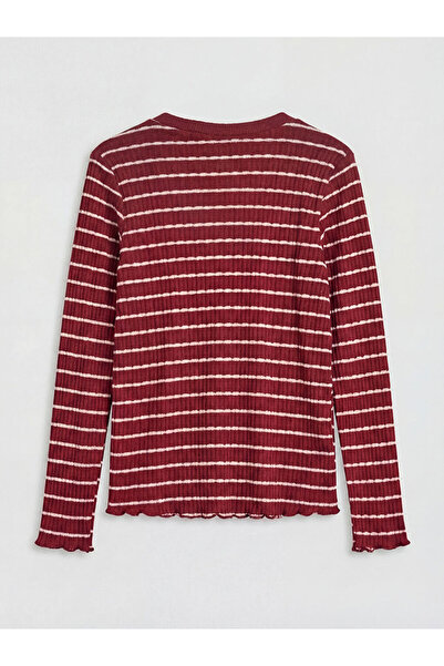 LC Waikiki Crew Neck Striped Girl's T-Shirt