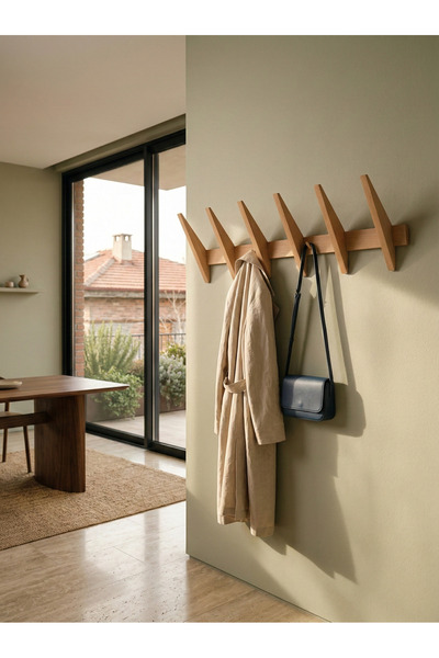 Nowella Home Belinda Ahşap Askılık – Modern Minimal Portmanto Askı – Dekorati...