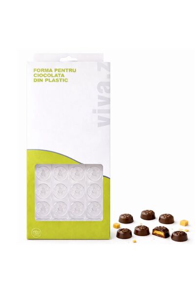 Top Ingrediente Chocolate Mold - Praline - Flower - 21 Cavities - Plastic Mold