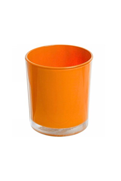 İV BLUE PURPLE Paşabahçe 6 Pieces Orange Pastel Color Glass Candle Holder - I...