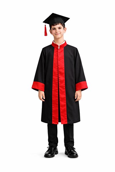 Nacar Çocuk Unisex Lise Boy Kep-Cubbe Takım-Yıl Sonu Kep Cubbe