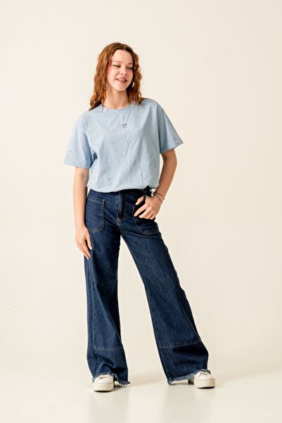 HAUSEkids 9-15 ani Cel mai bun tricou pentru fete Magic Premium - Albastru