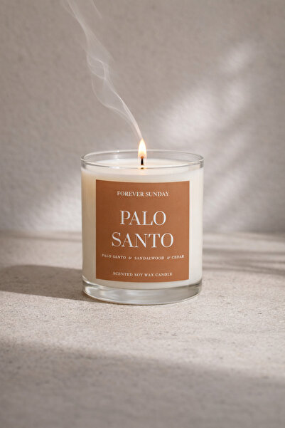 Palo Santo Kokulu Soya Mumu Dekoratif Aromaterapi Mumu 250 ML