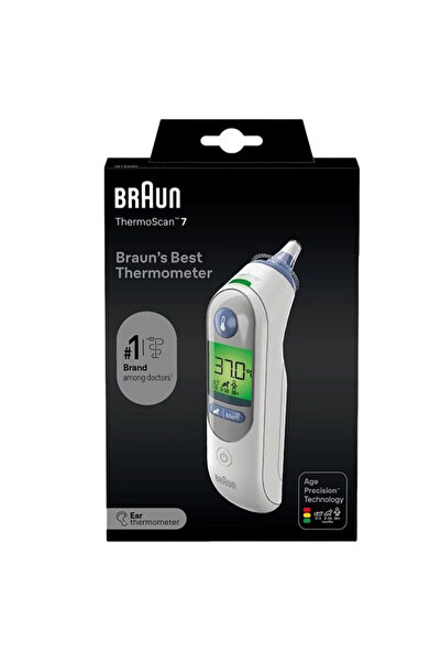 Standard Braun Thermoscan 7 IRT6520 Ear Thermometer (European Version), Trans...