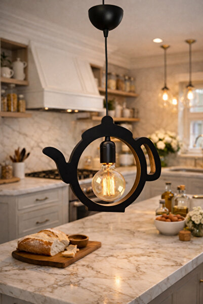 Ferisa Home Çaydanlık Sarkıt Avize Modern Retro Ofis Otel Bar Kafe Restoran M...