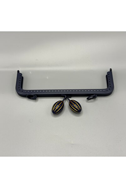 Aynalı Badem Burs Navy Blue