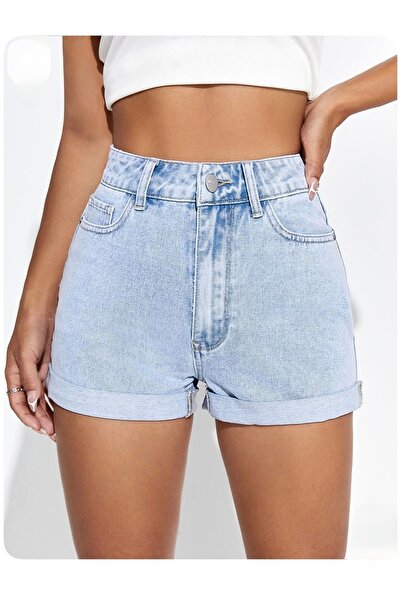 Aida Fashion Duble paça denim şort