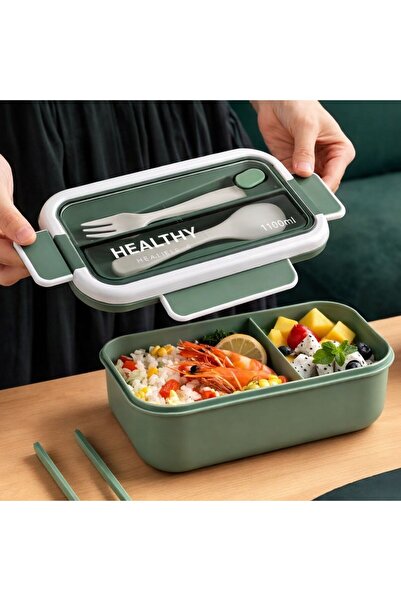 OEM 1100 ml Food Container with Cutlery Included – Lunch Box for Office, Scho...