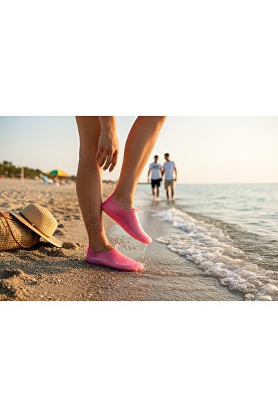 Emek Muhdamad Women's Men's Pink Non-Slip Sole Sea Beach Shoes