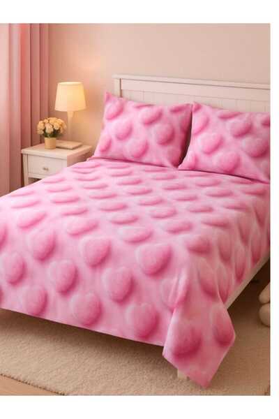 OEM Bed Set - Bed Sheet with Hem 220 x 240 cm + 2 Pillowcases 50 x 70 cm, 100...