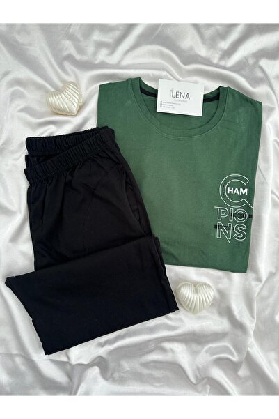 Lena Homewears Men's Short Sleeve Pajama Set