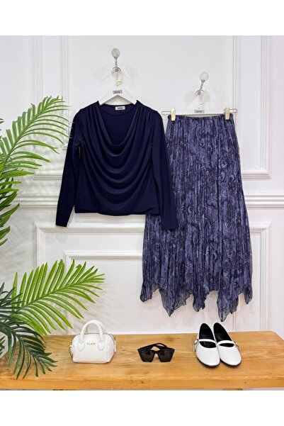 onix Tuğçe İkili Combination in Dark Blue