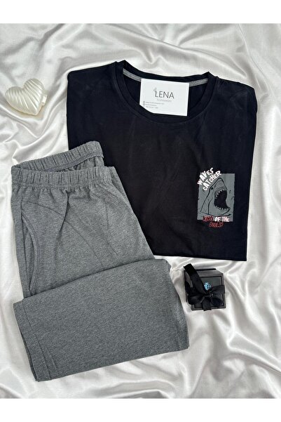 Lena Homewears Men's Short Sleeve Pajama Set