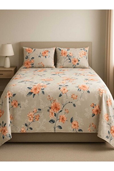 OEM Bed Set - Bed Sheet with Hem 220 x 240 cm + 2 Pillowcases 50 x 70 cm, 100...