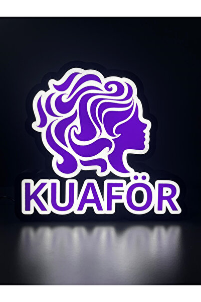 Printlux kuaförü ışıklı tabela