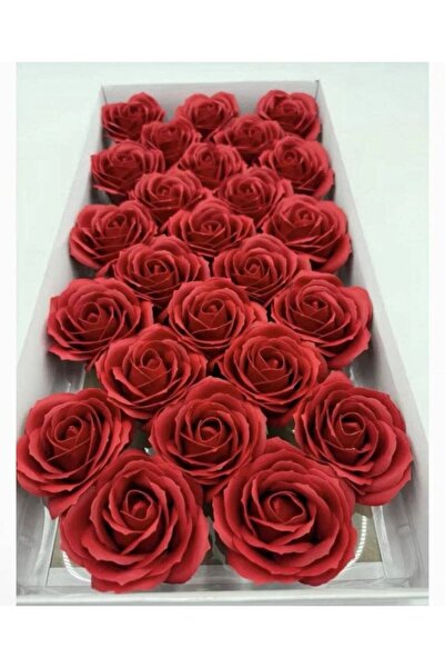 OEM Scented soap roses 8 cm Dark Red
