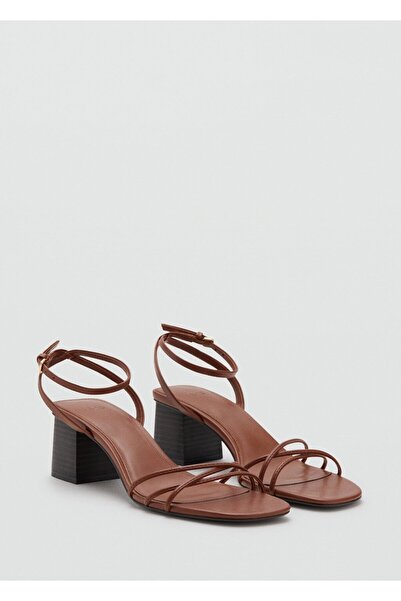 MANGO Woman Bantlı topuklu sandalet