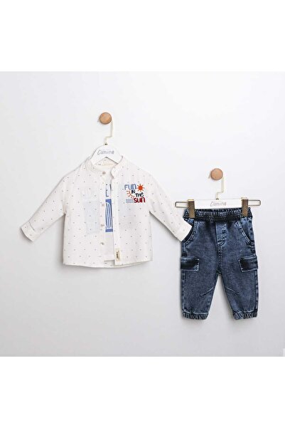 Cumino Baby Boy Shirt Tshirt Pants Style Set