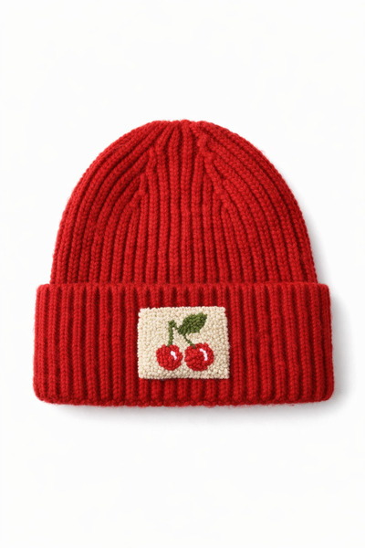 byebruketenci roșu lână berișoare cherry punch cu model cadou de Crăciun