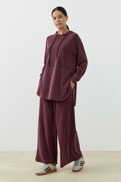 QANU Flexel Modal Takım Mürdüm