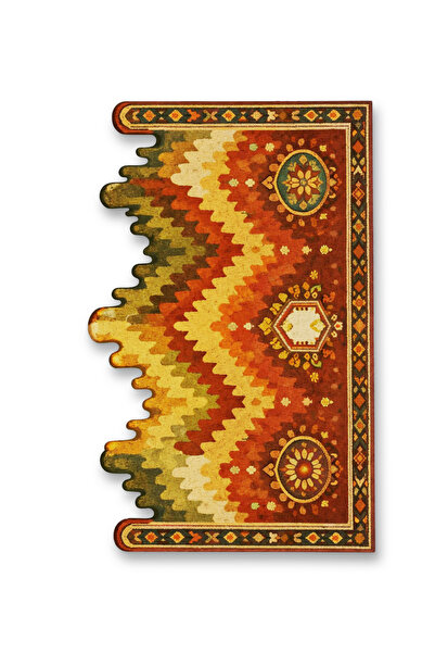 Rugs Modern Halı SDT Многоцветен винтидж декоративен килим с пъзелен десен на...