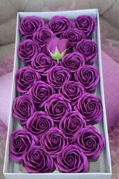 OEM Scented soap roses 8 cm Purple