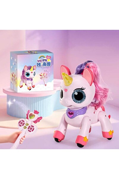 TOHA Kumandalı Robot Unicorn - Hareket Sensörlü Işıklı Müzikli Akıllı Oyuncak...