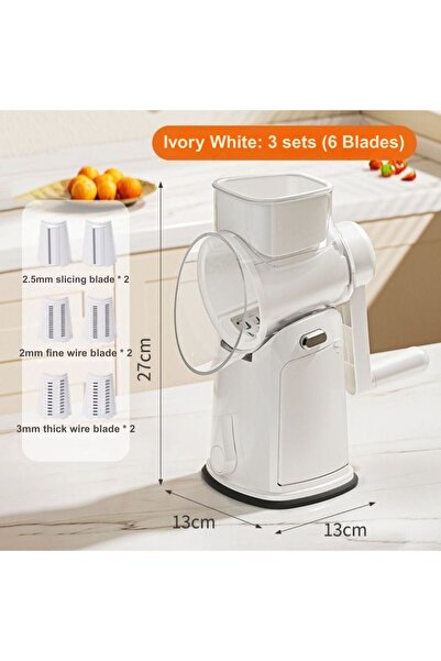 Mumtaz 6-Blade Vegetable Chopper for Home Use, Stainless Steel Cutter Multifu...