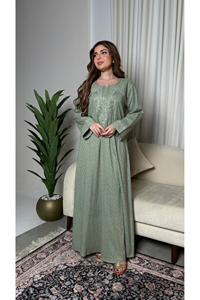 KASHKHA Emerald Indian Jalabiya – Pure Treated Cotton