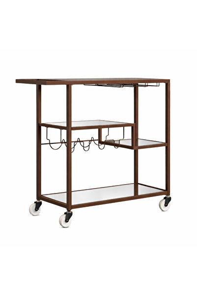df doffo.com.tr creative furniture designs Kahve Metal Şaraplık Servis Arabas...