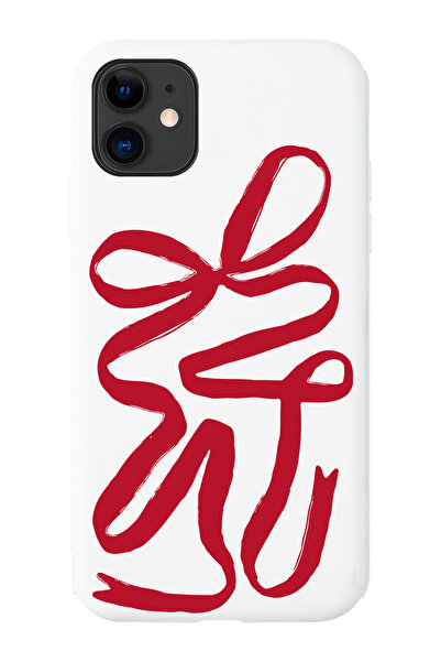 shoptocase iPhone 11 Compatible Gift Ribbon Patterned Microfiber Inside, Tpu ...