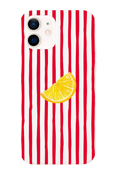 shoptocase Lemon Patterned Compatible with iPhone 12/12Pro Microfiber Inside,...