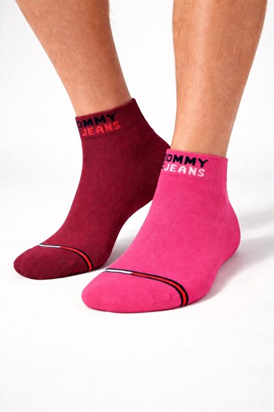 Tommy Hilfiger TJW 4 çift comfort havlu taban unisex çorap