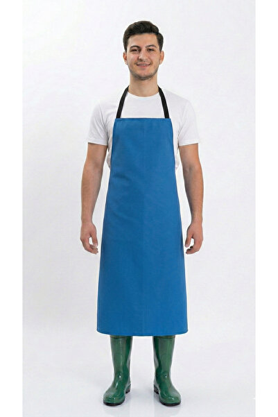 O.M.D Su Geçirmez PVC İş Önlüğü MAVİ - Balıkçı, Kasap Ve Bulaşıkçı Tipi