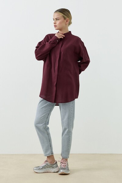 QANU Valenza Gömlek Bordo