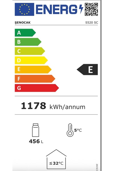 Şenocak S520 Geniş Dikey Şişe Soğutucu Kola Meşrubat Dolabı