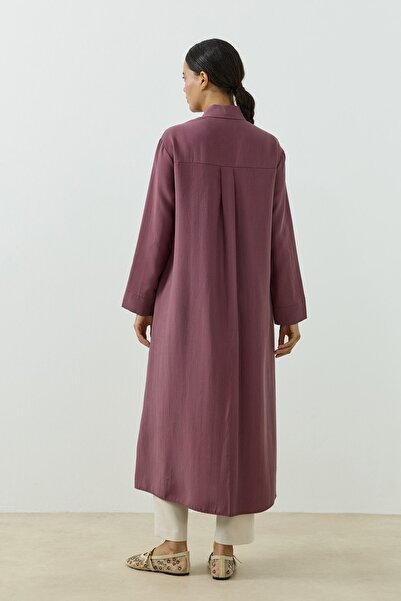 QANU Trace Gömlek Mürdüm