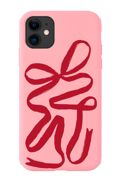 shoptocase iPhone 11 Compatible Gift Ribbon Patterned Microfiber Inside, Tpu ...