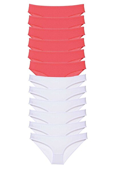 Mestore طقم سراويل داخلية نسائية من الليكرا مكونة من 12 قطعة باللون الفوشيا و...