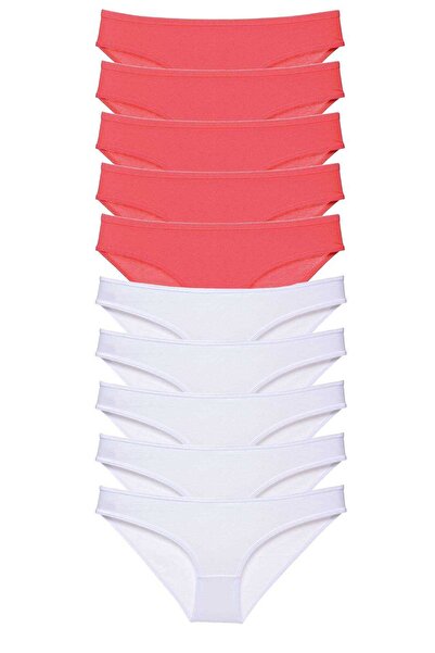 Mestore طقم سراويل داخلية نسائية من الليكرا مكونة من 10 قطع باللون الفوشيا وا...