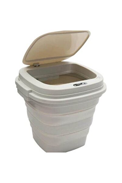 OEM Automatic sensor trash can, 12L, white, foldable, smart lid, modern desig...