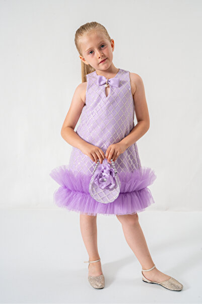 DFN Glittery Ruffled Skirt Bag Piece Party/Birthday/Special Occasion Evening ...