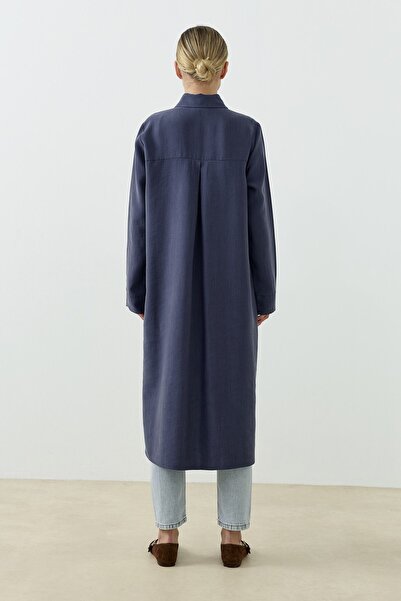 QANU Tokalı Elite Gömlek Lacivert