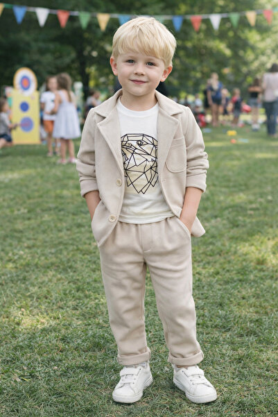 Yalçınoğlu Kids Soft-Textured Boy's Suit 3-6 Years Old I Stylish Comfortable ...