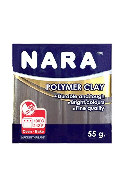 NARA Polymer Clay 55 Grams Pm12 Dark Gray X 6 Pieces