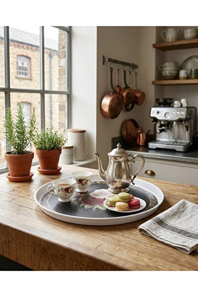 AKGHOME 1 Piece Plastic Presentation & Serving Tray in a Length Range of 35-4...