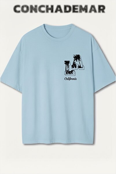 Vordevia Λος Άντζελες με τύπωμα Πρέμιουμ oversized Βαμβάκι lu T-shirt